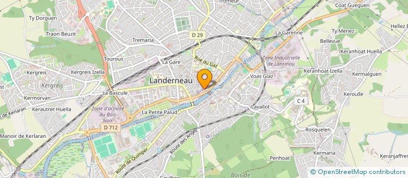 localisation de l'entreprise LA DUCHESSE ANNE  LANDERNEAU