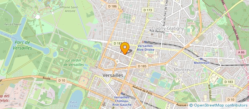 localisation de l'entreprise LA DUCHESSE EXQUISE à VERSAILLES