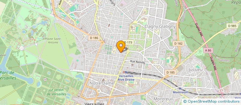 localisation de l'entreprise LA DUNE à VERSAILLES