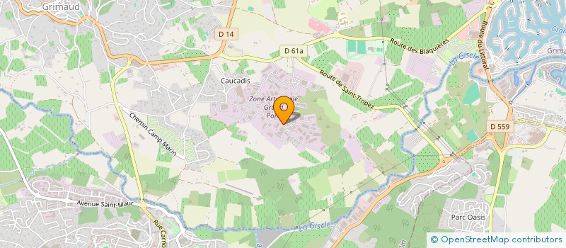 localisation de l'entreprise LA DUNE à GRIMAUD