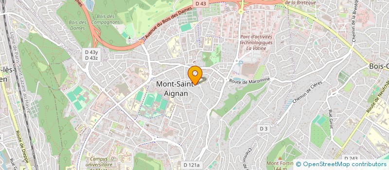 localisation de l'entreprise LA DUNE  MONT-SAINT-AIGNAN