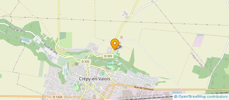 localisation de l'entreprise LA DUNE DE FRANCE  CREPY EN VALOIS