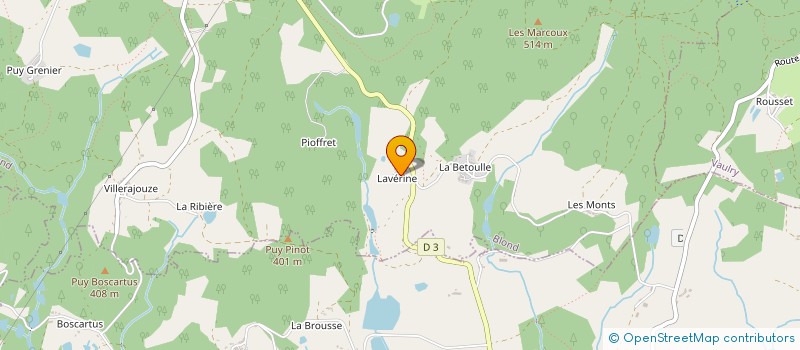 localisation de l'entreprise LA DUNE DES JOUFFLUS.  BLOND