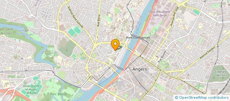localisation de l'entreprise LA DUNE DU RONCERAY à ANGERS