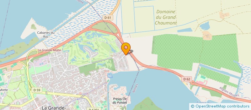 localisation de l'entreprise LA DUNE HOLDING  LA GRANDE MOTTE