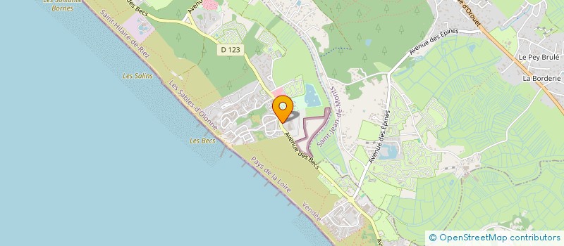 localisation de l'entreprise LA DUNETTE à SAINT-HILAIRE-DE-RIEZ