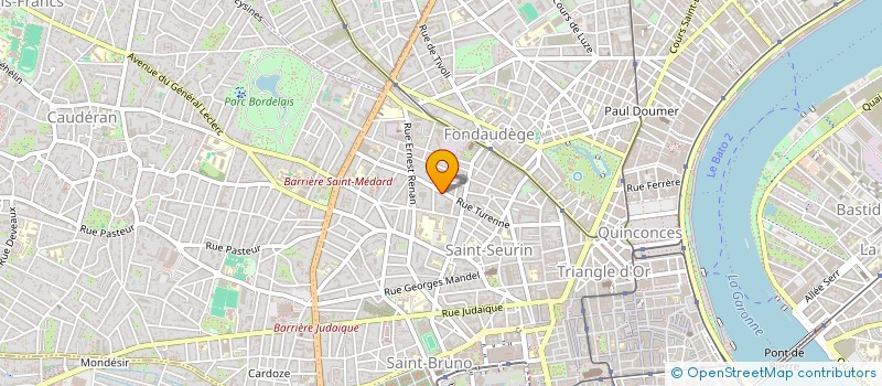 localisation de l'entreprise LA DUNETTE  BORDEAUX