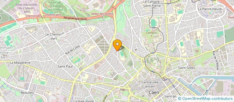 localisation de l'entreprise LA DUNETTE  CAEN