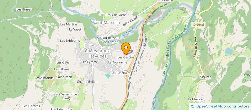 localisation de l'entreprise LA DURANCE  CHATEAUROUX-LES-ALPES