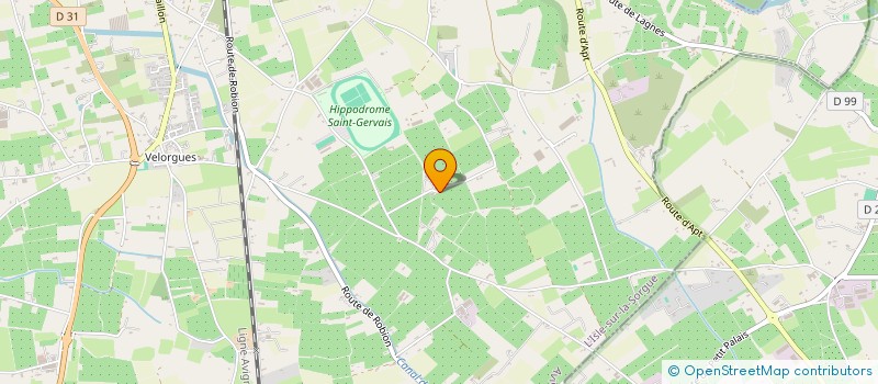 localisation de l'entreprise LA DURELLE à L'ISLE-SUR-LA-SORGUE