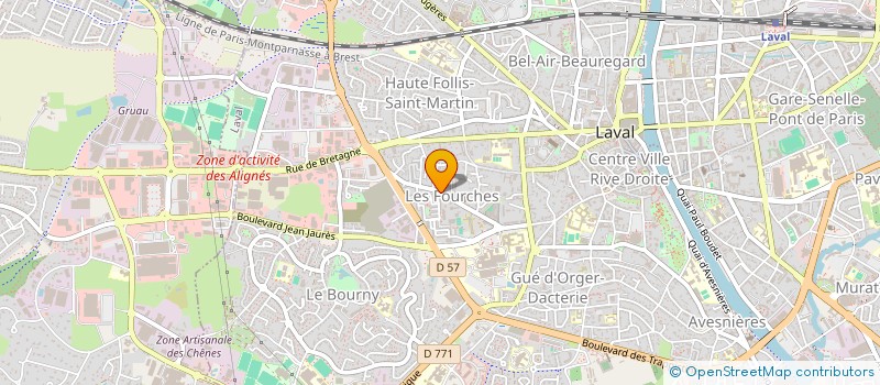 localisation de l'entreprise LA DYNAMIQUE DES FOURCHES à LAVAL