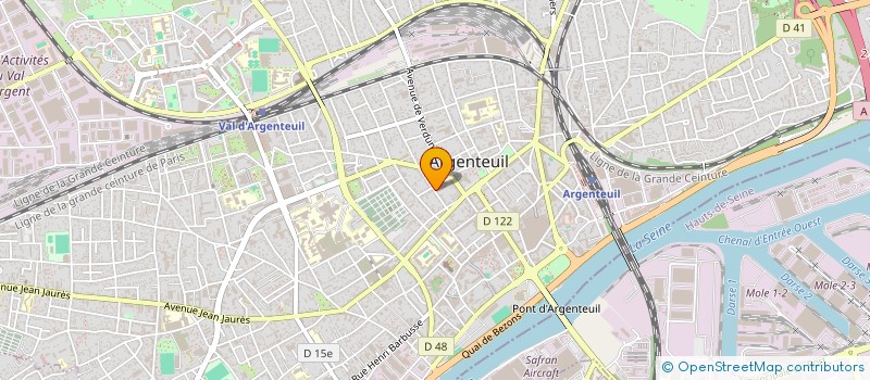 localisation de l'entreprise LA DYNAMIQUE DU SERVICE MULTIPLE  ARGENTEUIL