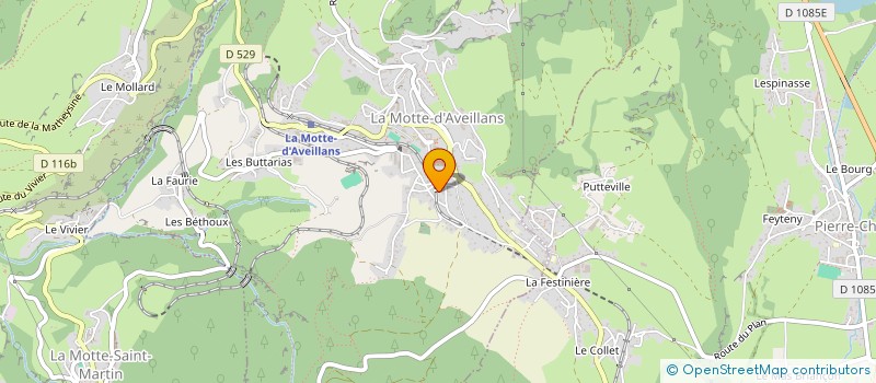 localisation de l'entreprise LA DYNAMOTTE  LA MOTTE-D'AVEILLANS