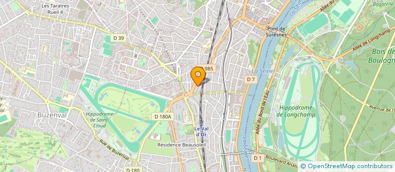 localisation de l'entreprise LA DYSOSTOSE CLEIDO-CRANIENNE à SURESNES