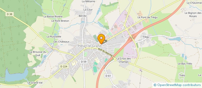 localisation de l'entreprise LA DYVE à PLELAN-LE-GRAND
