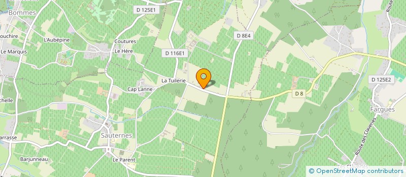 localisation de l'entreprise LA ENCINA  SAUTERNES