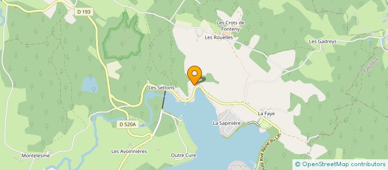localisation de l'entreprise LA ESTANCIA à MONTSAUCHE-LES-SETTONS