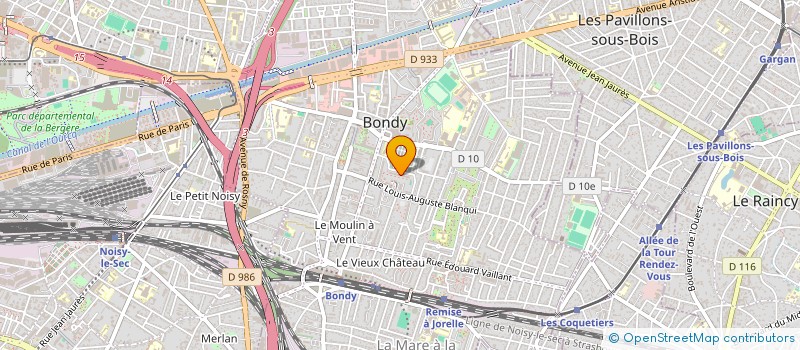 localisation de l'entreprise LA EVENTS à BONDY