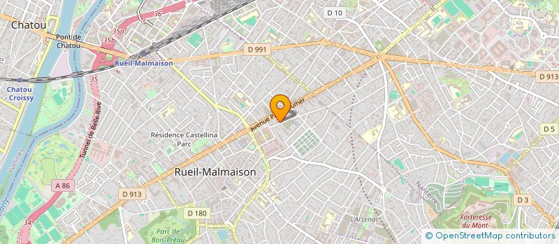 localisation de l'entreprise LA F.R.E.N.E. à RUEIL-MALMAISON