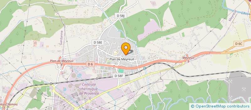 localisation de l'entreprise LA FAB.  VENTABREN