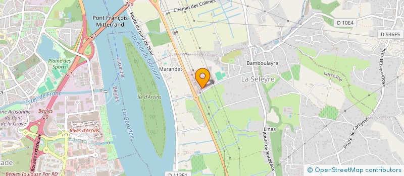 localisation de l'entreprise LA FAB' MENUISERIES & OUTDOOR  LATRESNE