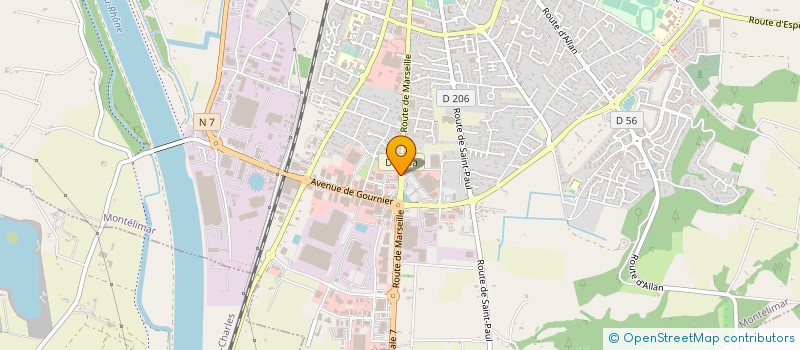 localisation de l'entreprise LA FAB'RIQUE  MONTELIMAR