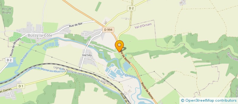 localisation de l'entreprise LA FABBRICA  VAL-D'ORNAIN