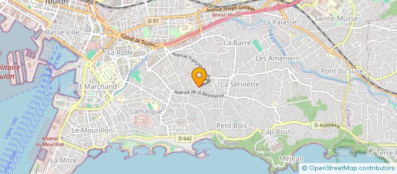 localisation de l'entreprise LA FABBRICA DI MARCO à TOULON