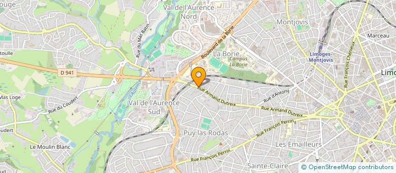 localisation de l'entreprise LA FABBRICA PIZZERIA à LIMOGES