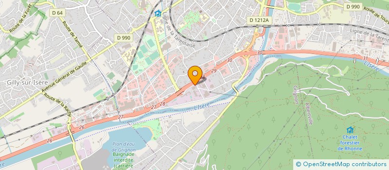 localisation de l'entreprise LA FABRIC à ALBERTVILLE