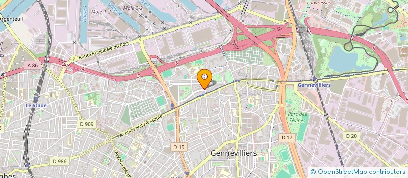 localisation de l'entreprise LA FABRIC'A à GENNEVILLIERS