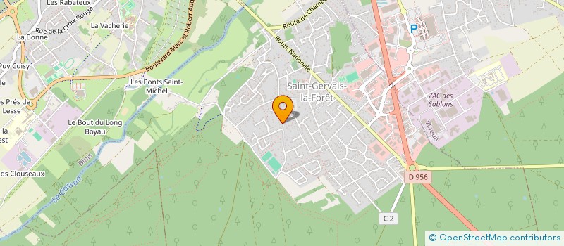 localisation de l'entreprise LA FABRIC DE MAGELLAN à SAINT-GERVAIS-LA-FORET