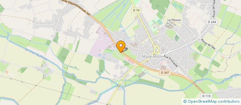 localisation de l'entreprise LA FABRIC3D à LOIRE-AUTHION