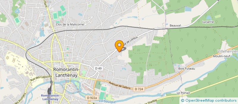 localisation de l'entreprise LA FABRICA  ROMORANTIN-LANTHENAY