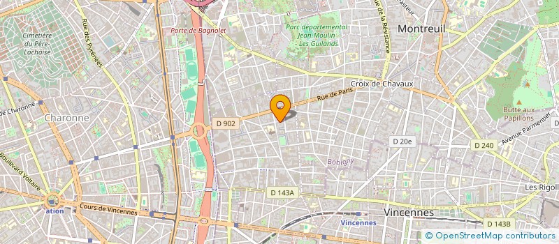 localisation de l'entreprise LA FABRICE MC11. à MONTREUIL