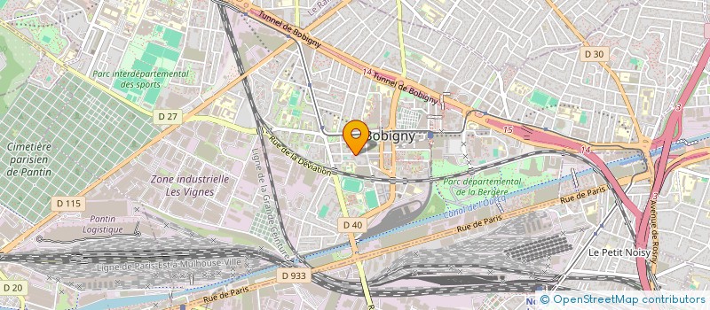 localisation de l'entreprise LA FABRIK' à BOBIGNY