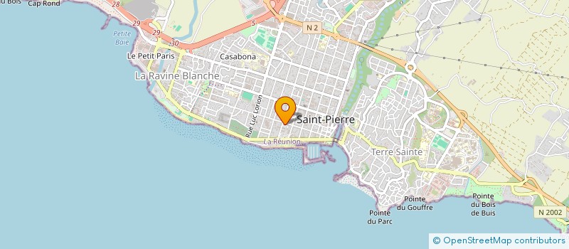 localisation de l'entreprise LA FABRIK à SAINT-PIERRE