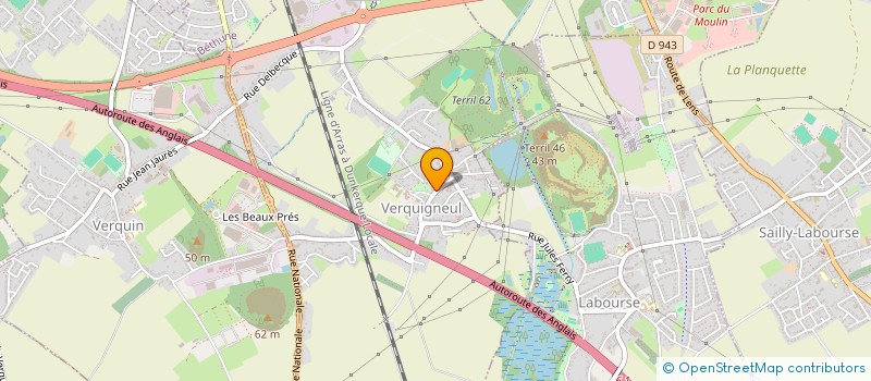 localisation de l'entreprise LA FABRIK  VERQUIGNEUL