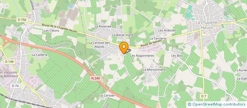 localisation de l'entreprise LA FABRIK  LA CHAPELLE-HEULIN