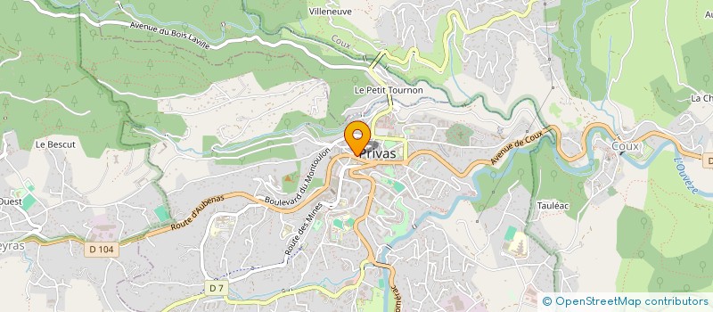 localisation de l'entreprise LA FABRIK' à PRIVAS
