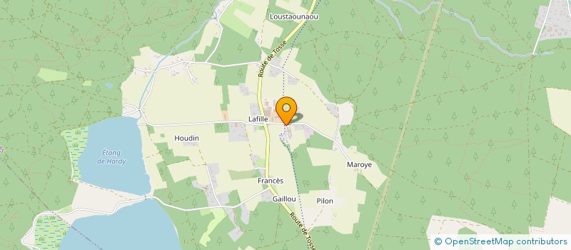 localisation de l'entreprise LA FABRIK A BOIS  SOUSTONS