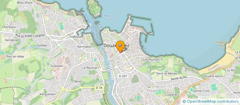 localisation de l'entreprise LA FABRIK A CREPES  DOUARNENEZ