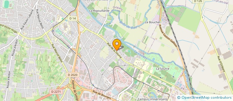 localisation de l'entreprise LA FABRIK A GARDIEN DE BUT  OLIVET