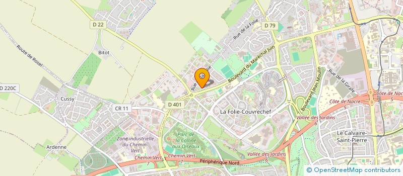 localisation de l'entreprise LA FABRIK A SALAD à CAEN