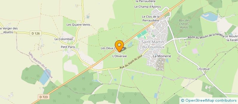 localisation de l'entreprise LA FABRIK ANJOU  SAINT-MARTIN-DU-FOUILLOUX