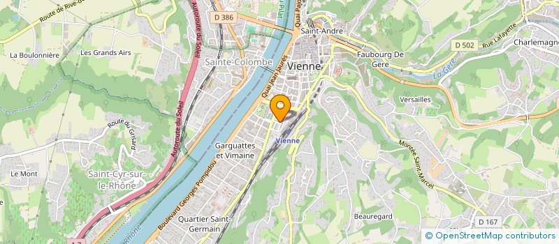 localisation de l'entreprise LA FABRIK DE SOI  VIENNE