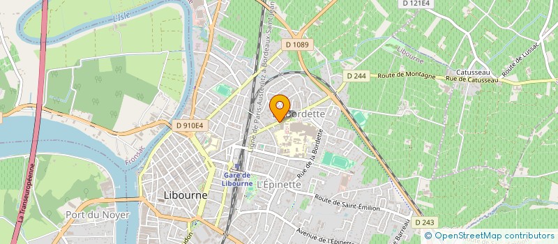 localisation de l'entreprise LA FABRIK EDITORIALE, COMMUNICATIONS ET CONSEILS AUX DIRIGEANTS  LIBOURNE