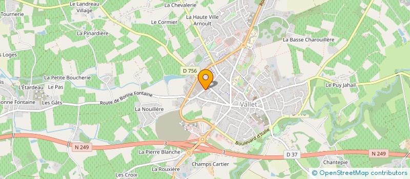 localisation de l'entreprise LA FABRIK - METALLERIE à VALLET