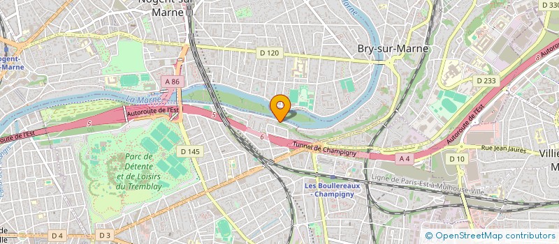 localisation de l'entreprise LA FABRIK PROD à CHAMPIGNY-SUR-MARNE