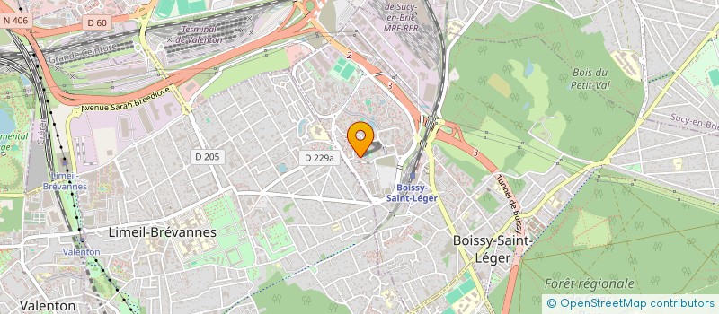 localisation de l'entreprise LA FABRIK S.M. à BOISSY-SAINT-LEGER